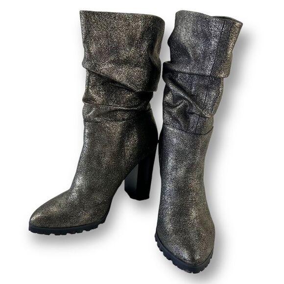 Katy Perry The Raina  Gunmetal Mid Calf Boot Size 9 - Picture 2 of 15